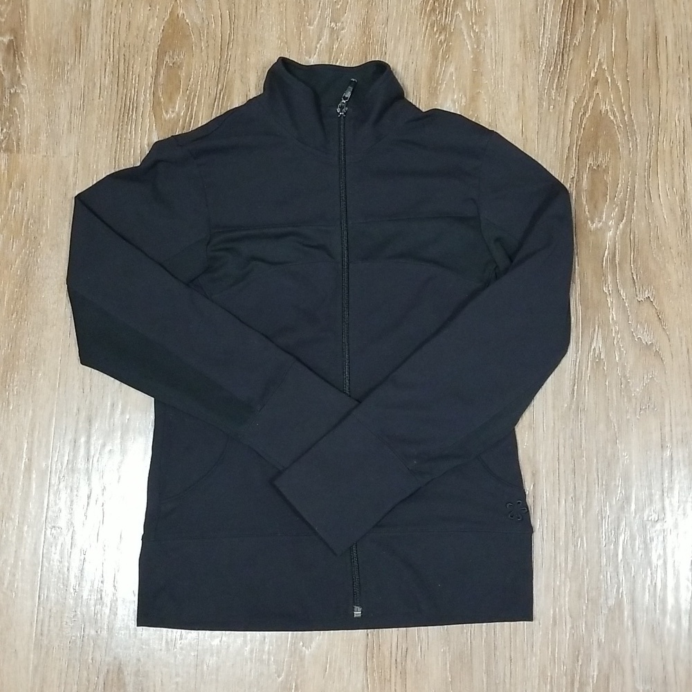 (S) Tuff Athletics Activewear Fitted Casual Active Sporty Full Zip Classic